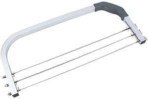 SUNATURE Taglierina per torta regolabile con filo livellatore Strumenti di cottura in acciaio inossidabile Cake Saw Cake Cutter Cake Layering Skiving Machine Strumenti di cottura fai da te