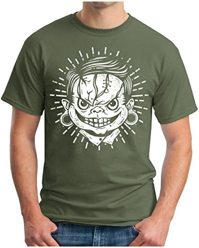 OM3 Chucky-Superstar - T-Shirt Geek, 5XL, Olive