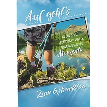 Geburtstagskarte"Wandern", B6 + Umschlag Amazon.de Bürobedarf