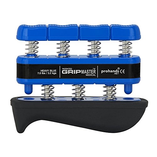 Preisvergleich Produktbild Prohands Gripmaster Medical Fingertrainer Handtrainer Unterarmtrainer Heavy - Optimale Rehabilitation der Handgelenke, Finger & Unterarme nach Verletzung für Sportler & Musiker - Ideal für den Muskelaufbau - Schwerer Widerstand - 3,2 kg pro Finger