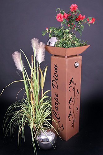 XL Rost Säule + Schale RS58 + S03 Blumensäule Rostsäulen Rost Deko rostig Rostsäule