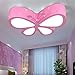 Malovecf Kinderzimmer Deckenleuchte Schlafzimmer Lampe LED kreative Schmetterling Beleuchtung Kindergarten Mädchen Prinzessin Raum Beleuchtung, 50 * 40 * 10CM, 24W, Weißes Licht