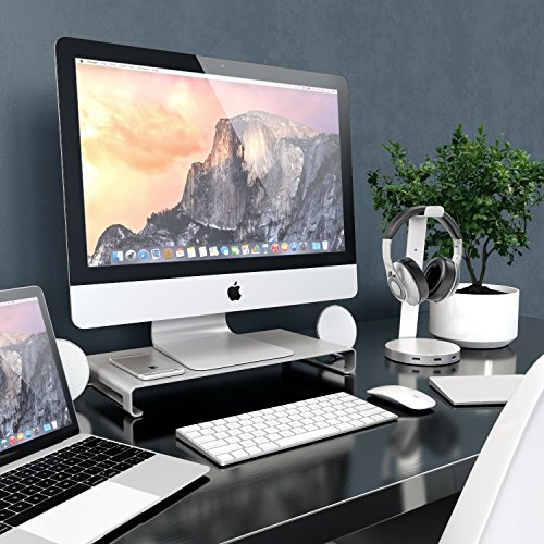 Desire2 Visualizza Schermata A Casa Universale Alluminio Riser Stand For iMac, Macbook, laptop, notebook e PC – argento - 8