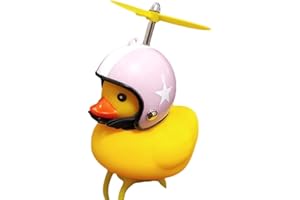 Waroomss Corne de vélo Canard Jaune - Sonnette de vélo - Cloches de Vélo - Bicyclette Mignonne Allume Le Klaxon De Compression - Canard Vélo Cloche