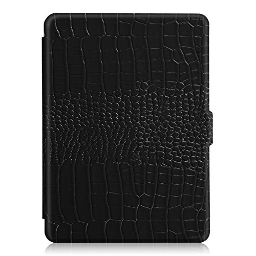 Fintie Kindle Paperwhite Hülle – Die dünnste und leichteste Smartshell Case Schutzhülle Tasche mit auto Sleep / Wake für den neuen Kindle Paperwhite 2016 (mit 300 ppi-Display, 6 Zoll, und integrierter Beleuchtung) und alle Modelle von 2012, 2013, 2014, 2015, Krokodil Schwarz - 5