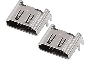 Gamer Gear HDMI Socket for PlayStation 4 - V2 Design HDMI Connector Jack - Replacement HDMI Port for PS4 CUH-10XXX, CUH-11XXX, CUH-12XXX Model Consoles - 2 Pack HDMI Repair Connector
