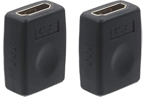 VCE Acoplador de Cable HDMI hembra a hembra Adaptador de empalme de cable HDMI 3D&4K 2 Unidades