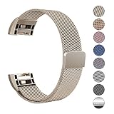 Swees Milanese Fitbit Charge 2 Armband, Ersatzarmband Edelstahl Wrist Band Strap, Small-Large (5.5'-9.9')