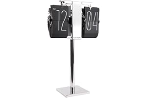 Karlsson Clock No Case Mini Black Chrome Stand - Reloj con tapa y función atril