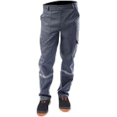 Work Trousers 16/12 Cotton Gabardine Gray Work Trousers with 5 Pockets-1 -