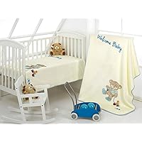 LaNovenaNube - Manta Infantil Kidz B52-110x140 cm - Color Malva
