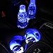 Produktbild Skitic Auto Cup Halter Matte LED Solar Sensor Atmosphäre Blau Farbe Licht Flasche Getränke Untersetzer Integrierte Vibration Automatisch auf Bei Dark Autodekoration Universal