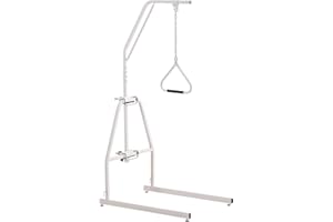 VEVOR Barra Trapezio per Mobilità a Letto con Morsetti e Supporto da Pavimento, Barra di Assistenza per Trazioni per Anziani, Pazienti e Disabili, per Assistenza Domiciliare, Ospedale, Casa di Cura