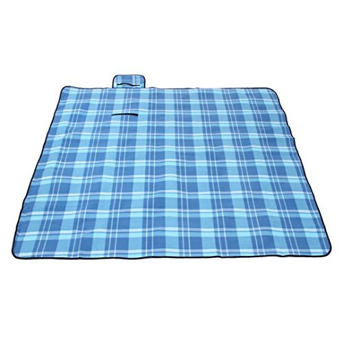 Erwei Picknickdecke wasserdicht Campingdecke wärmeisoliert Fleece faltbar mit Tragegriff (Typ F 150x200cm)