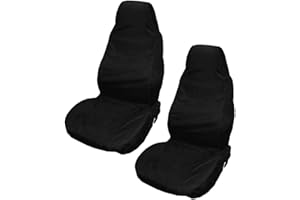 DODUOS 2pcs Housse de Siège Voiture Universel Imperméable Noire Housse de Siège de Voiture Lavable Protecteur de Siège de Voiture Universel Protection Siège Auto Universel pour éviter Rayures et Saleté