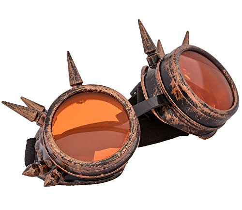 Morefaz - Gafas de Sol - para Hombre Copper Spikes