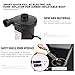 Price comparison product image Gugutogo Smart Quick-Fill AC Electric Air Pump Best for Airbed Inflatable Boat kids Paddling Pool & Toys Inflator and Deflator(Color:Black)