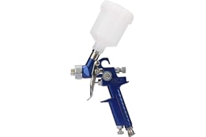 JENNGAOO Mini Pistola de Pulverización HVLP H2001 HVLP con 0.8/1.0 mm para Pintura Metálica, Aerógrafo de Gravedad, Pistola de Pulverización de Coche, Herramientas de Aire para Pintura al óleo(1.0mm)