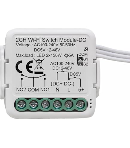 MHCOZY Relais WiFi Intelligent 1 Canal – Compatible Alexa, Google Home & Smart Life – 5V/85-250V – Contrôle à Distance & Vocale