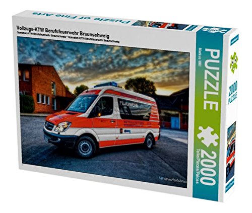 Preisvergleich Produktbild Vollzugs-KTW Berufsfeuerwehr Braunschweig 2000 Teile Puzzle quer (CALVENDO Technologie)