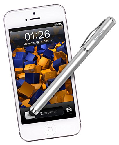 mumbi Stylus Pen – Eingabestift + Kugelschreiber für iPhone, iPad, iPod, Galaxy Tab, Galaxy S2 etc. + EXTRA Ersatzmine - 4