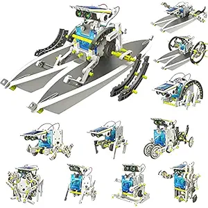 Bluebell Toys for 8-10 Year Old Boys and Girls, 13-in-1 Educational Solar Robot Kit , Powered by The Sun|DIY Build Kit Science Project Kit for Kids, Best Gifts for 8-12 Year Old Boys and Girls (Multi)