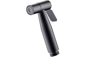 LENPESTIA Bidet Handbrause Edelstahl Sprühkopf WC Duschkopf Toilette Shattaf für Dusche Badezimmer Hygiene Toilettenpapier Windelreinigung (nur Sprühkopf) (Schwarz)