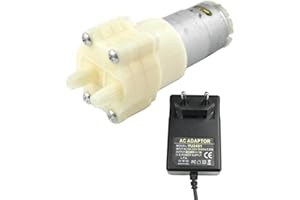 CHANCS 385 Bomba de diafragma autocebante DC 24V de choques con fuente de alimentación Entrada 100V-240V Salida DC 24V para el ciclo diario de agua de peceras y electrodomésticos