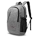 Produktbild Srotek 17,3 Zoll Business Laptop Rucksack Wasserdicht Reiserucksack mit USB-Ladeanschluss Computer Notebook Rucksäcke Schulrucksack Daypack für Herren und Damen,Grau