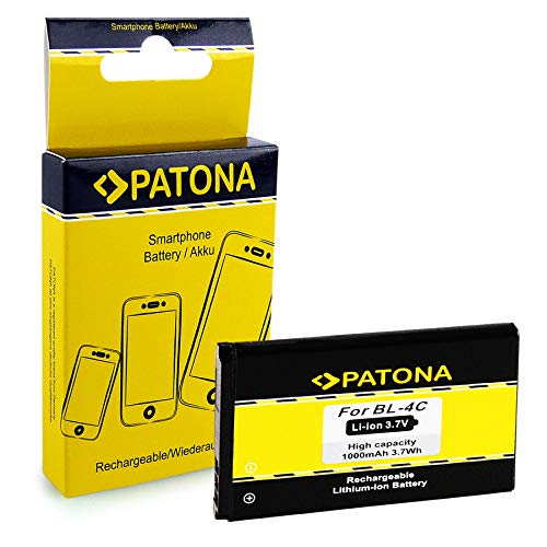 Batería BL-4C | BL4C para Nokia 1661 | 1662 | 2220 slide | 2650 | 2651 |2652 | 2690 | 3108 | 3500 classic | 5100 | 6100 | 6101 | 6103 | 6125 | 6126 | 6131 | 6133 | 6136 | 6170 | 6260 | 6300 | 6820 | 7200 | 7270 | X2-00 y mucho más... [ Li-ion, 1000mAh, 3.7V ]