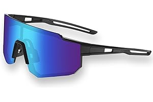 EGEKTBH Cycling Sunglasses, Sports Polarized Sunglasses for Men and Women, UV 400 Protection Goggles for Baseball Running Golf Driving Goggles, Outdoor Windproof Sport Eyeglasses