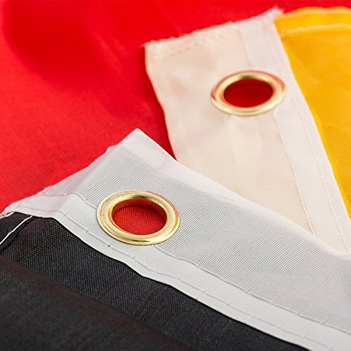 Deutschland Fahne/Flagge mit Messingösen 90 x 150 cm - 3