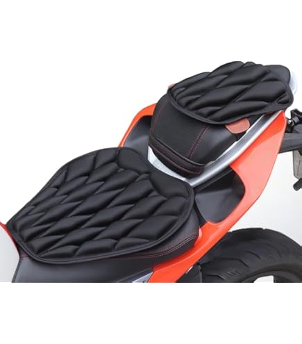 TRIBOSEAT Housse De Siège Passager Antidérapante Pour Moto, Compatible