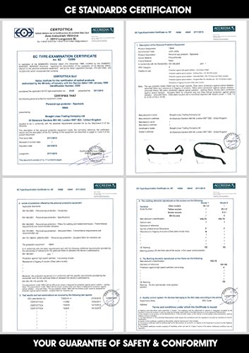 voltX ‚Classic‘ farblose Bifokalschutzbrille (+1,5 Dioptrie) mit Sicherheitskordel CE EN166F zertifiziert - 9