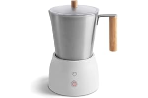 ‎SPRINGLANE KITCHEN SPRINGLANE Elektrischer Milchaufschäumer Mia, Edelstahl, 600 W, 250 ml, 2 Einsätze, 4 Programme für kalten oder heißen Milchschaum, Überhitzungsschutz, Spülmaschinengeeignet