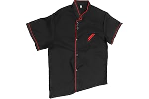 DOITOOL Kochjacke Herren Kurzarm Dünn Unisex Kurzarm Kochmantel Jacke Kochjacke Uniform Hemd Küche Kochen Backmantel Für Restaurant Größe Xxxl Kuchen Uniform