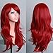 S-noilite® Women 23Inch Long Layer Full Head Wigs Cosplay Costume Party Fancy Dress Wine Red