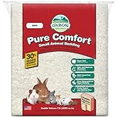 Oxbow Pure Comfort K&uuml;&ccedil;&uuml;k Hayvan Yatakları - Koku ve Nem Emici, K&uuml;&ccedil;&uuml;k Hayvanlar i&ccedil;in Tozsuz Yatak Takımı, Beyaz, 72 Litre Torb