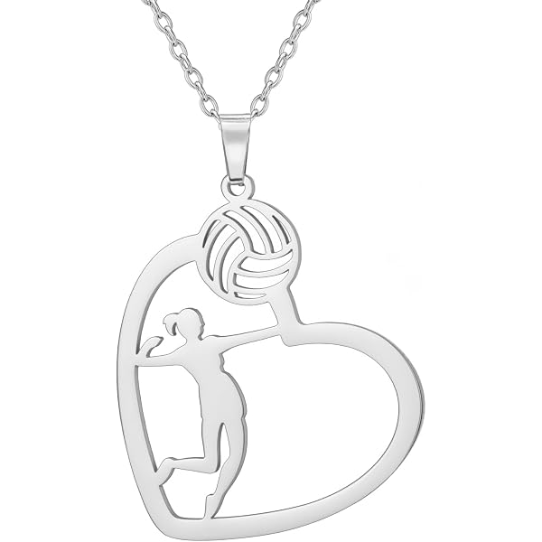Orecchini Pallavolo Miniblings – Gioielli Fatti A Mano Placcati Argento – Pendente Giocatrice Pallavolo – Regalo Sportivo