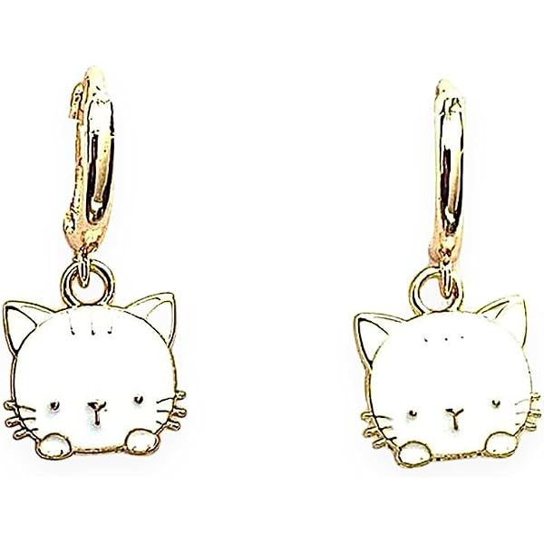 Boucles D'Oreilles Panda Argent 925 - Créoles Mignonnes Hypoallergéniques Pour Filles Et Femmes