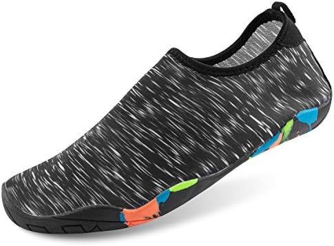 LEADFAS Barefoot Aqua Water Shoes, Quick Drying Water Skin Footwear Unisex Men Womens Lightweight Water Socks for Beach Pool Swim Surf Exercise Slip On Yoga Shoes Skin Trainer