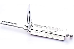 Loboo Idea LiShi HU198 2-in-1 Auto Pick und Decoder Schlosserwerkzeuge Türschlossöffner Dietrich Set, Autotüröffner Schlosser Werkzeug, Professionelles Schlosserwerkzeug
