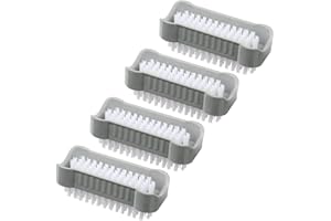 ‎AMATHINGS AMATHINGS Handwaschbürste doppelseitig für gründliches universelles Reinigen (Grau) – Nagelbürste Handbürste (4 Stück) – Reinigungsbürsten ideal für Oberflächen und Hände