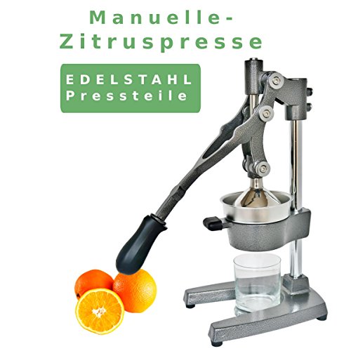 Hand – SAFTPRESSE für Orangen, Granatapfel, Zitrusfrüchte, neues Modell 2017 Edelstahlpresse, Juicer, CJ105.1 original workingHOUSE® - 2
