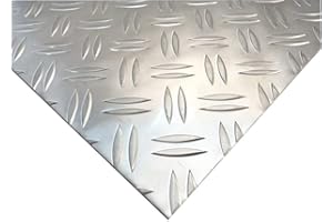 HLS-TACTICAL Alu Riffelblech 1,5/2mm Aluminium Blech Duett Warzenblech Tränenblech Zuschnitt Wunschmaß möglich (1000mm x 800mm)
