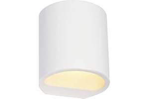 SLV 148016 Plastra 104 Wandleuchte, Rund, G9, Weiß, 10.5 x 11 x 12 cm