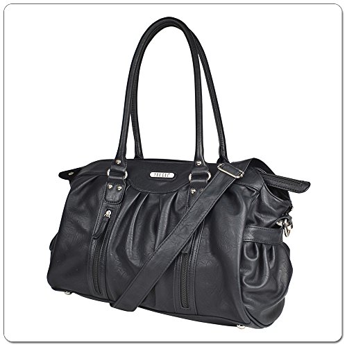 Vanchi NU Leather Doctor Bag (Chicory/ Black)