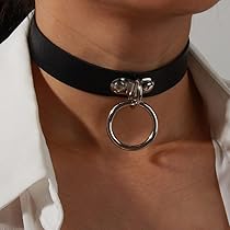 HEKOBAG 6 Collane Choker In Pelle A Forma Di Cuore - Girocollo Regolabile Gotico Per Donna, 6 Colori
