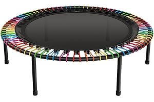 ‎BELLICON bellicon Fitness Trampolin 100-125 cm | Stabile Schraubbeine & Seilring-Federung bis zu 150 kg (Extra Stark) | 3-teiliger Rahmen | Made in Germany