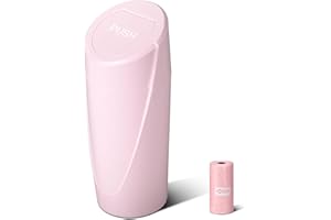 SGLRT Auto Mülleimer mit Deckel – Automülleimer Getränkehalter – Rosa Mini Mülleimer für Auto mit 20 Müllbeuteln - Auto Organizer und Aufbewahrung für Vordersitz Zubehör